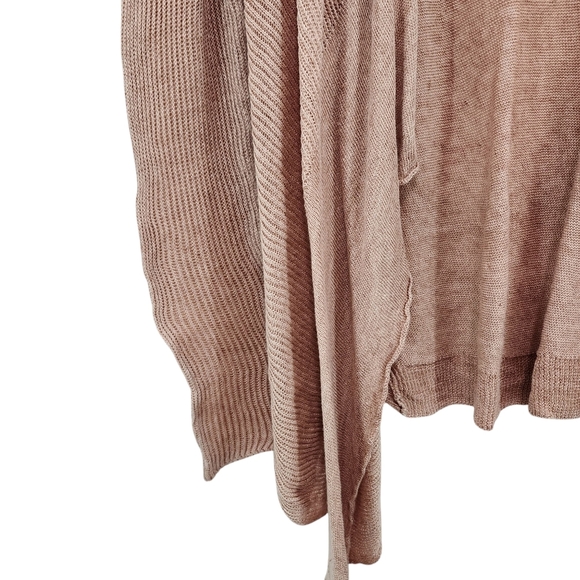 Eileen Fisher Women's 100% Linen Open Front Cardigan Sweater Sz M - Picture 3 of 6